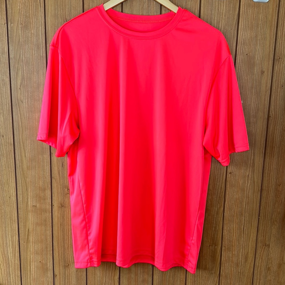 A4 100% polyester t-shirt (coral color)
